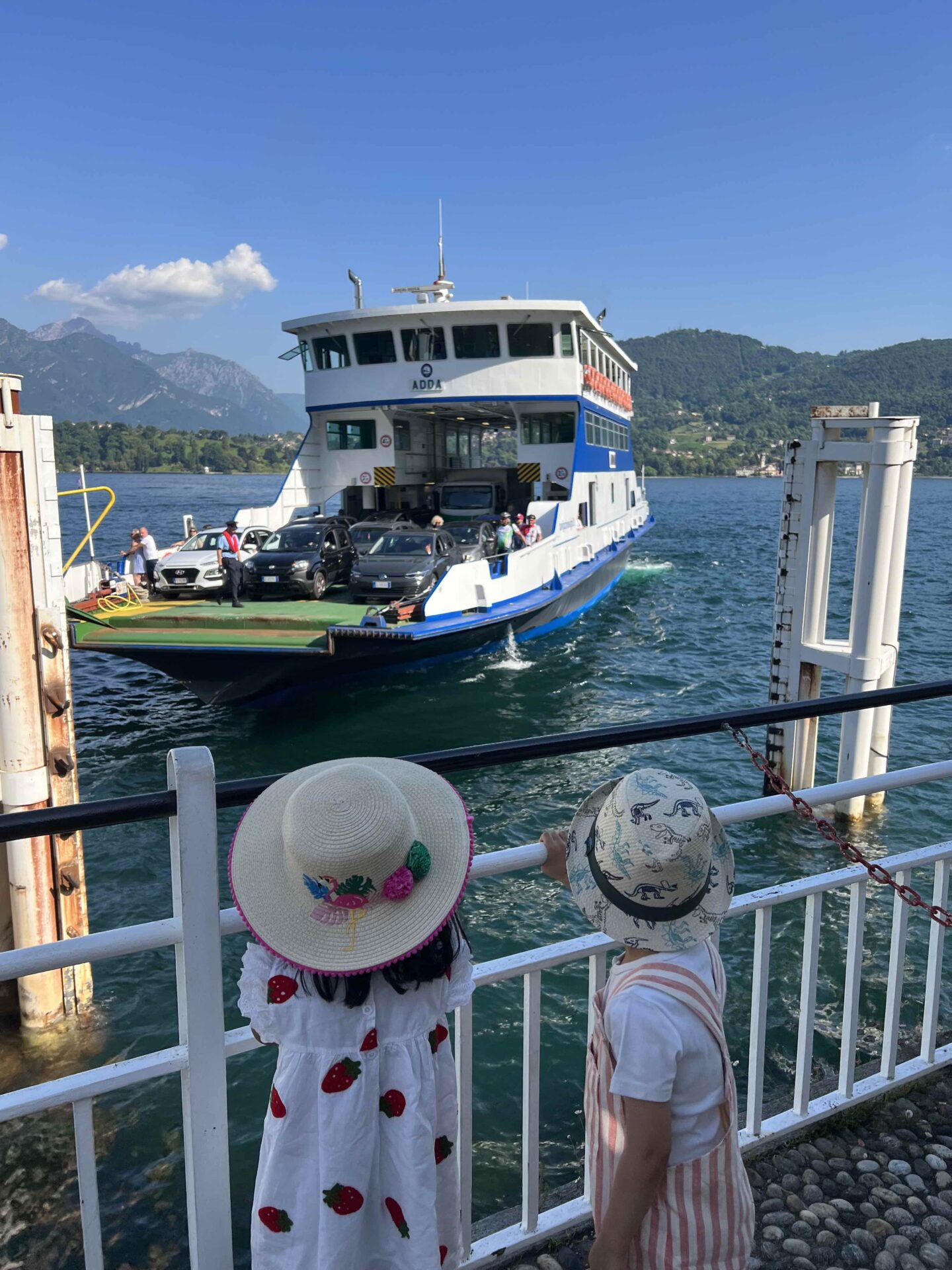 Lake Como with kids Ferry