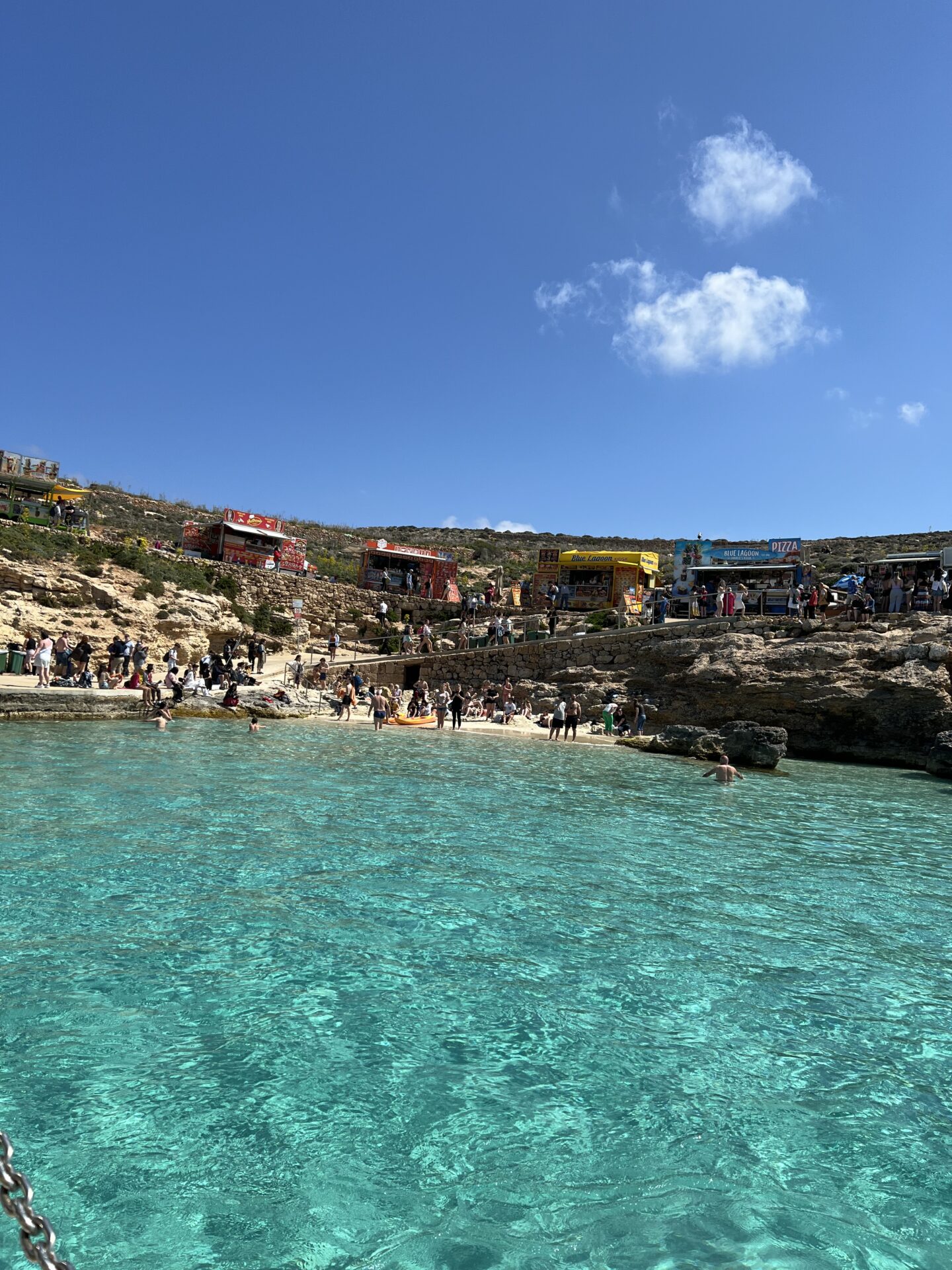 visiting Comino island in Malta