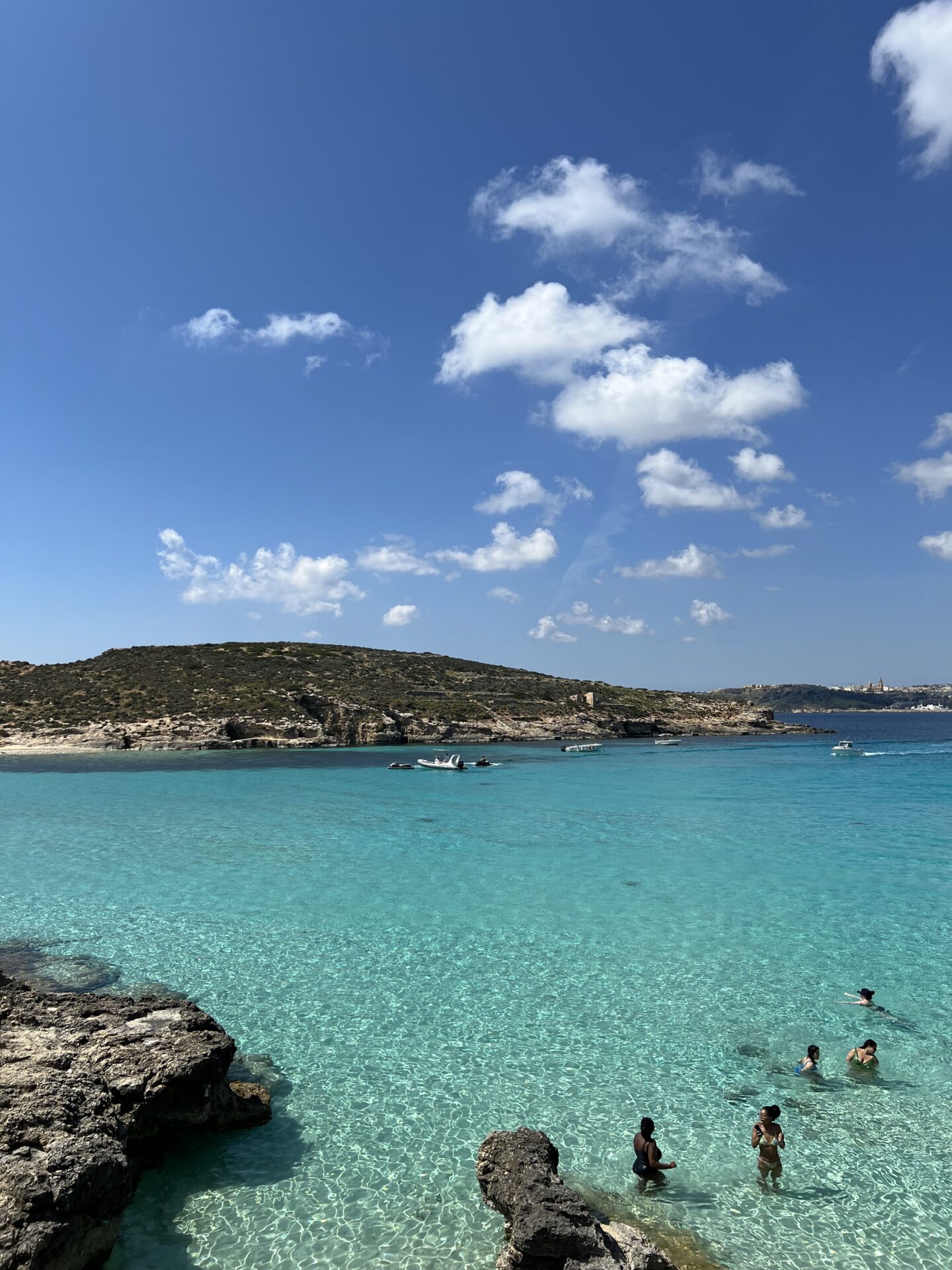 visiting Comino island in Malta