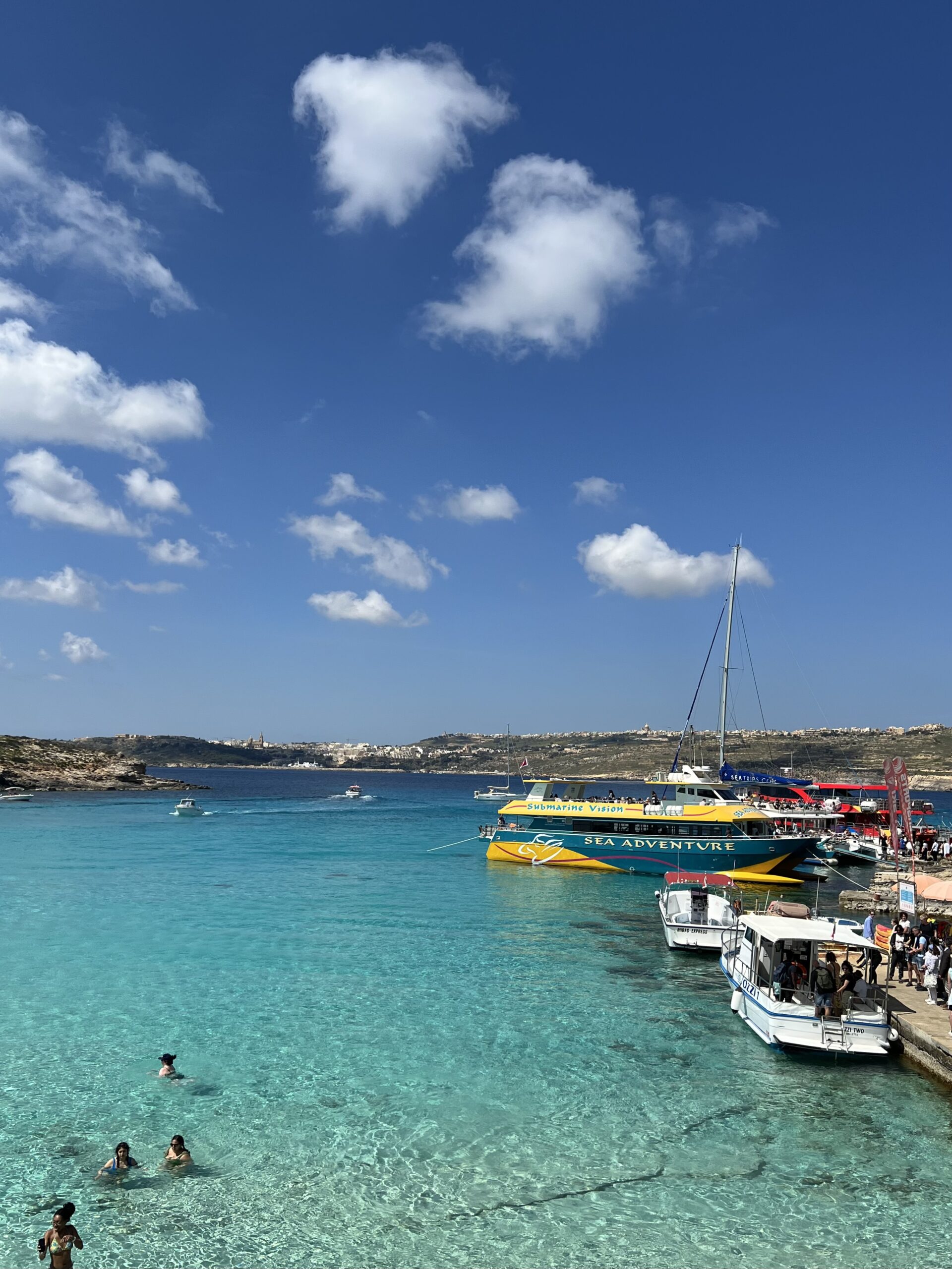 visiting Comino island in Malta By ferry Or Tour boats